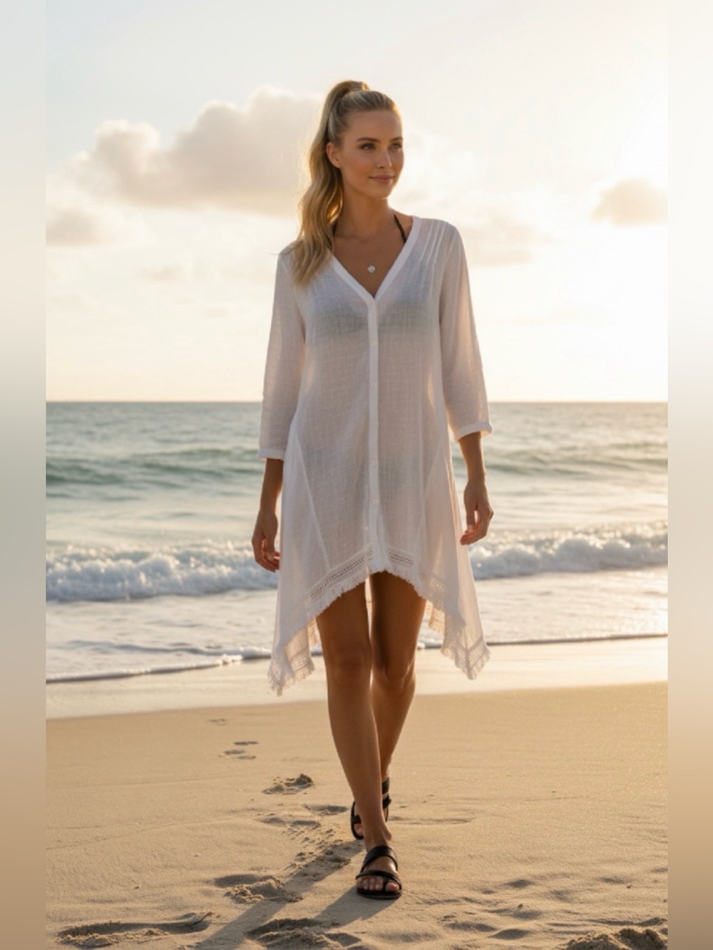 (#62)ROCOCO Oversized Beach CoverUp/Dress
